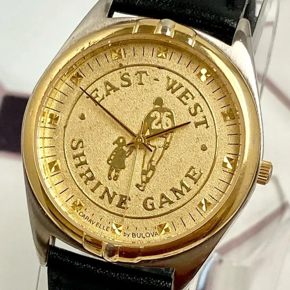 Vintage 2002 / 2003 Caravelle by Bulova East West Shrine Bowl Game Watch